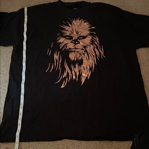 Black Graphic Chewbacca T-Shirt